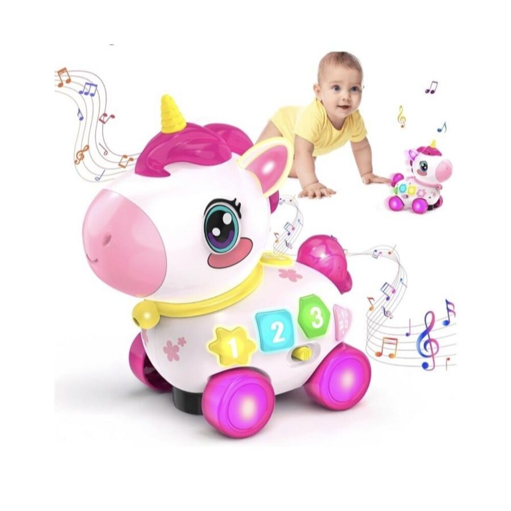 🦄 Musical Toys 🦄 for 1 Year Old Girl Gifts, Bilingual Baby Toy Unicorn 🦄